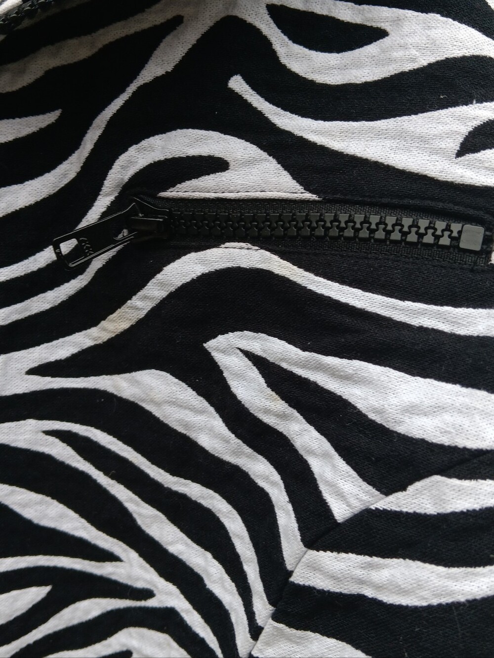 NABI Women's Black & White Zebra Print Cotton Jacket M - Picture 4 of 9